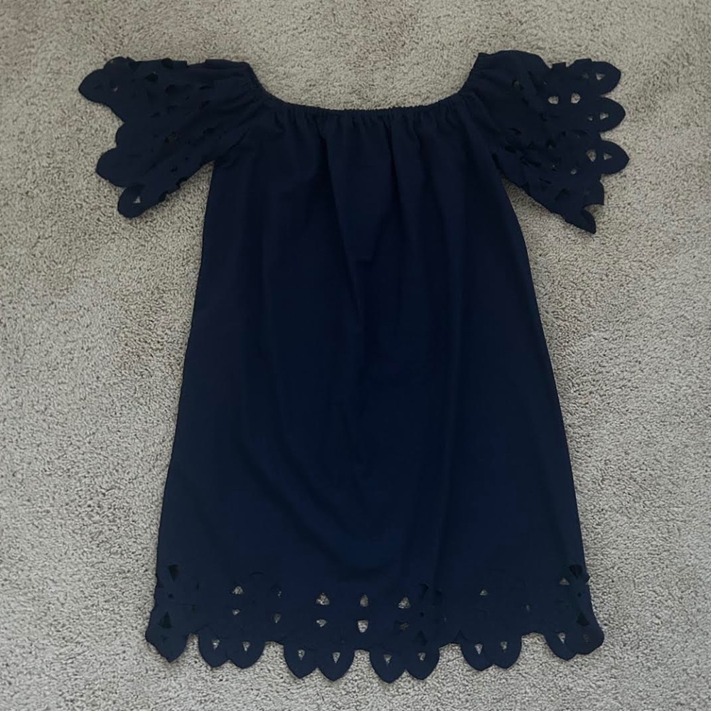 Navy Cut-Out Dress